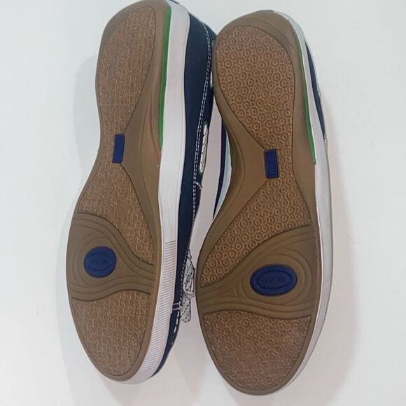 Y2K Keds Madras Navy Sneakers with Green Accents Size 8  5.5 - Picture 6 of 8